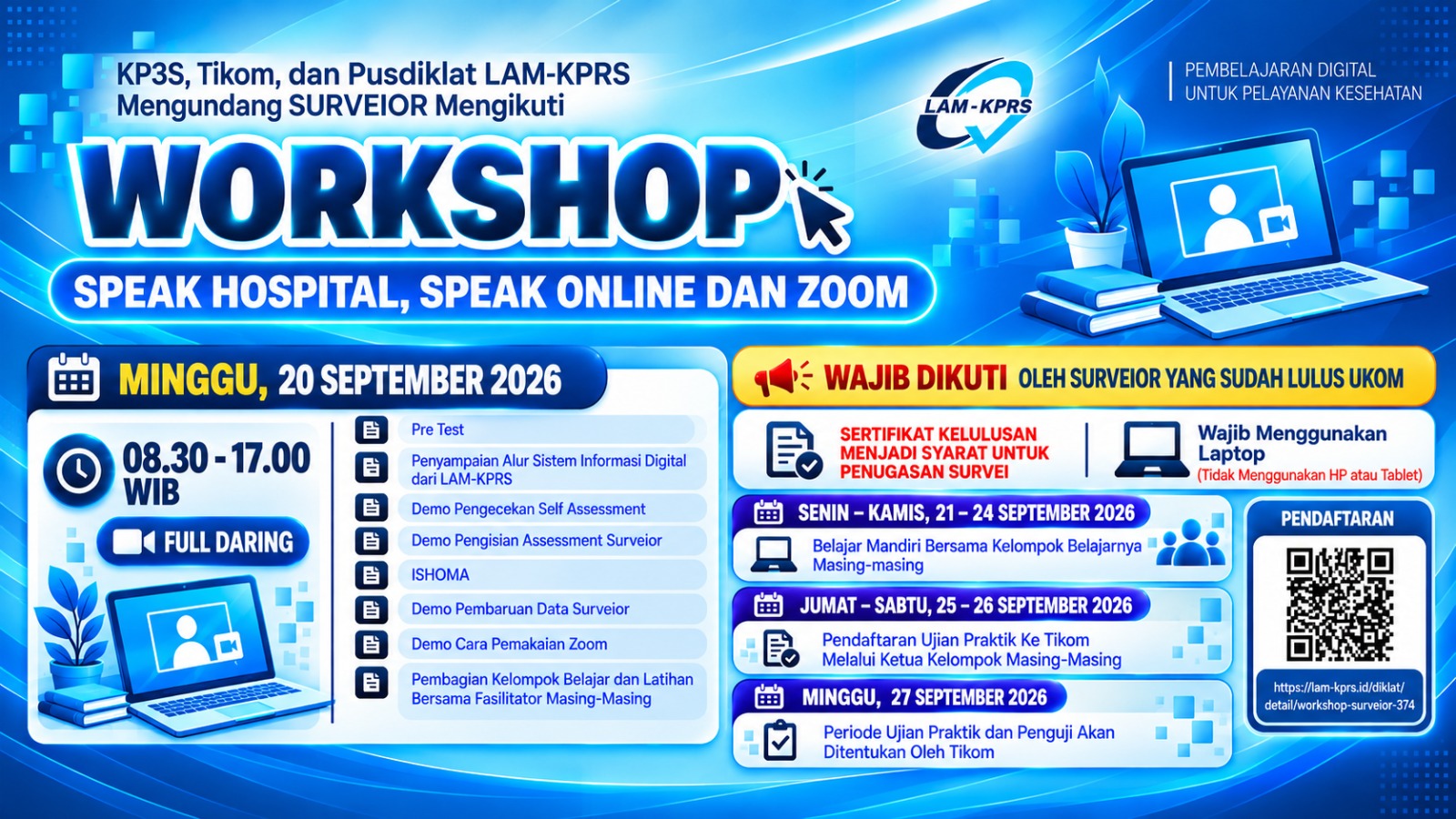 WORKSHOP SPEAK HOSPITAL, SPEAK ONLINE & ZOOM